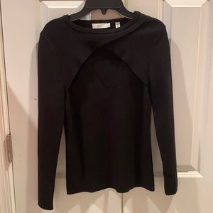 A.L.C Long Sleeve Shirt with V-neck cutout